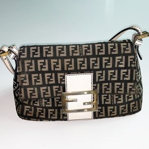 Fendi Zucca Bag -Black & White